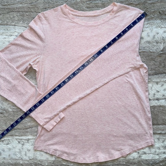 Lululemon Love Long Sleeve Shirt in Heathered Pink Mist - Picture 9 of 11
